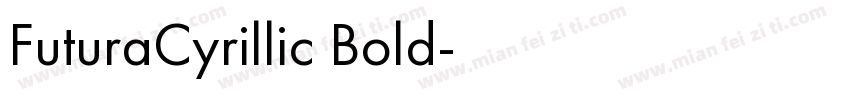FuturaCyrillic Bold字体转换